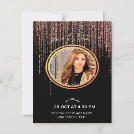 Ontwerp uw perfecte verjaardagsuitnodiging kaart (Achterkant)