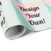 Ontwerp uw persoonlijke aangepaste cadeautjes cadeaupapier (Rol Hoek)