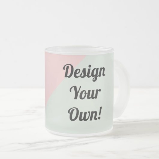 Ontwerp uw persoonlijke aangepaste cadeautjes matglas koffiemok (Voorkant rechts)