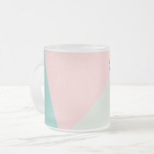 Ontwerp uw persoonlijke aangepaste cadeautjes matglas koffiemok (Voorkant links)