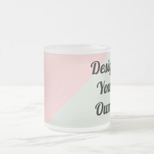 Ontwerp uw persoonlijke aangepaste cadeautjes matglas koffiemok (Center)