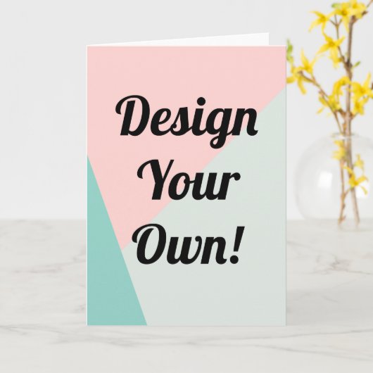 Ontwerp uw persoonlijke cadeautjes kaart (Gele Bloem)