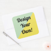 Ontwerp uw persoonlijke cadeautjes vierkante sticker (Envelop)