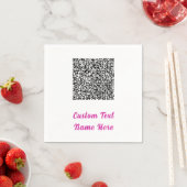 Ontwerp uw QR-code Aangepaste tekst servetten voor (Insitu)