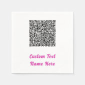 Ontwerp uw QR-code Aangepaste tekst servetten voor (Voorkant)