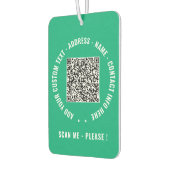 Ontwerp uw QR-code en tekst auto luchtverfrissers (Links)