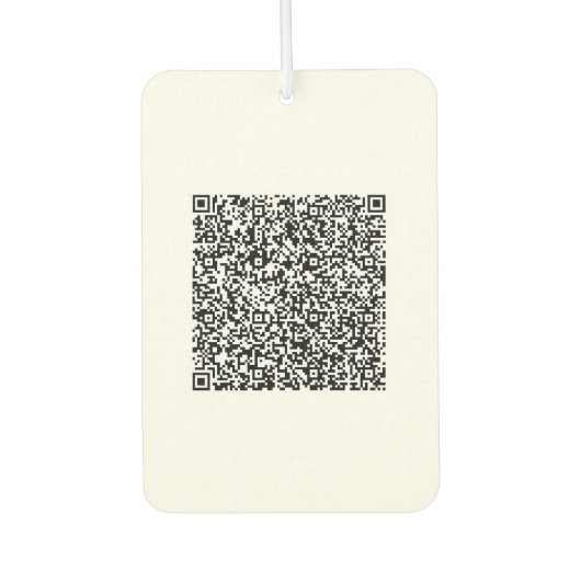 Ontwerp uw QR-code gepersonaliseerde auto luchtver Luchtverfrisser (Voorkant)