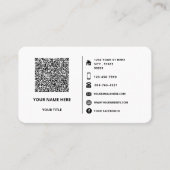 Ontwerp uw QR-code info visitekaartjes voorbeeld (Voorkant)