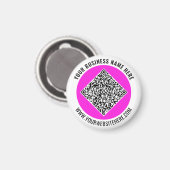 Ontwerp Uw QR Code Promotie Magnet Voeg Tekst Toe (Voorkant / Achterkant)