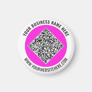 Ontwerp Uw QR Code Promotie Magnet Voeg Tekst Toe