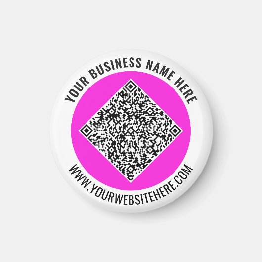 Ontwerp Uw QR Code Promotie Magnet Voeg Tekst Toe (Voorkant)