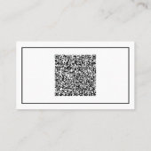 Ontwerp uw visitekaartjes voorbeeld met QR-code (Achterkant)