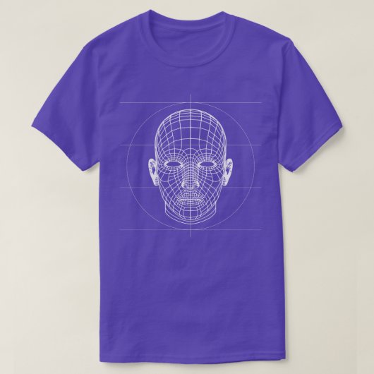 Ontwerp van 3D-wireframes T-shirt (Design voorkant)