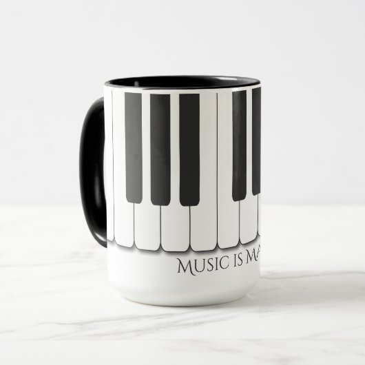 Ontwerp van aangepaste tekstuiteinden en ivoorpian mok (Voorkant links)