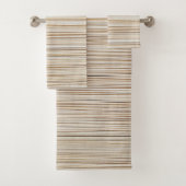 Ontwerp van abstracte bruine stutten bad handdoek (Insitu)