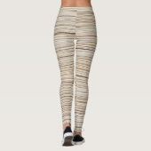 Ontwerp van abstracte bruine stutten leggings (Achterkant)