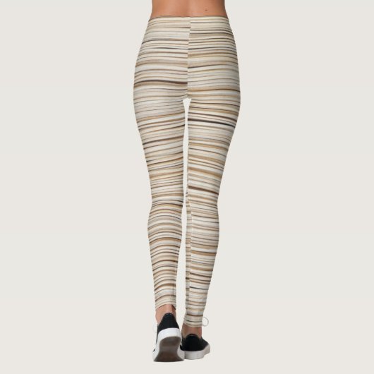 Ontwerp van abstracte bruine stutten leggings (Achterkant)