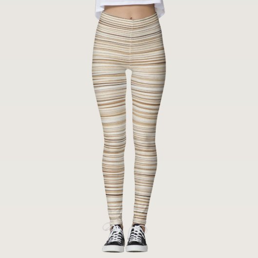 Ontwerp van abstracte bruine stutten leggings (Voorkant)