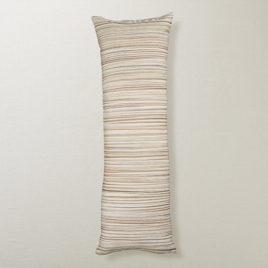 Ontwerp van abstracte bruine stutten lichaamskussen (Achterkant (Verticaal))