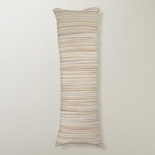 Ontwerp van abstracte bruine stutten lichaamskussen (Voorkant Verticaal)