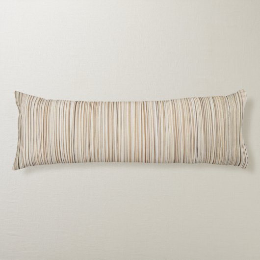 Ontwerp van abstracte bruine stutten lichaamskussen (Voorkant)