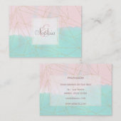 Ontwerp van abstracte en gouden driehoeken voor wa visitekaartje (Voorkant / Achterkant)