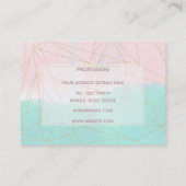 Ontwerp van abstracte en gouden driehoeken voor wa visitekaartje (Achterkant)