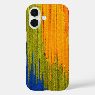 ontwerp van abstracte garens iPhone 16 hoesje