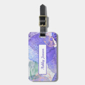 Ontwerp van abstracte Waterverf Bagagelabel (Voorkant verticaal)