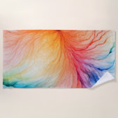 Ontwerp van abstracte Waterverf Strandlaken (Voorkant)