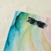 Ontwerp van abstracte Waterverf Strandlaken (In situ)