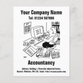 Ontwerp van accountantscontrole-Cartoon Flyer (Voorkant)