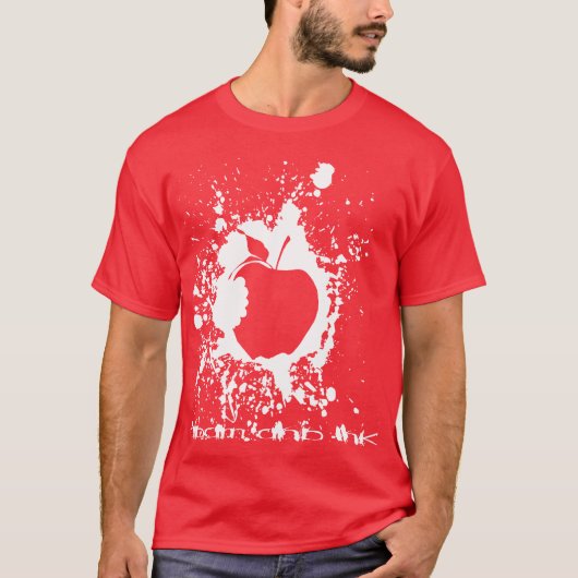 Ontwerp van ADAM en INK-basisappelen T-shirt (Voorkant)