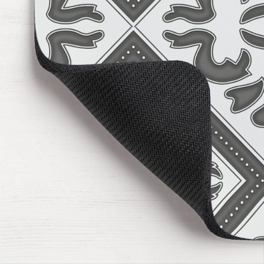  ontwerp van afbeelding in  houtskoolpatroon muismat (Hoek)