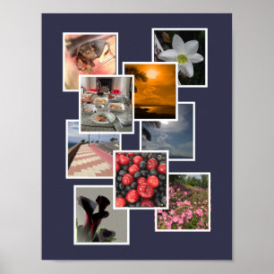 Ontwerp van Afbeelding voor fotocollage Poster
