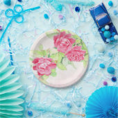 Ontwerp van afgedankte Rozen op papieren Borden va Papieren Bordje (Feest)