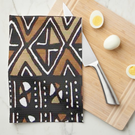 Ontwerp van Afrikaanse stammen Theedoek (Quarter Fold)