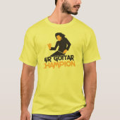 Ontwerp van Air Guitar Champion T-shirt (Voorkant)