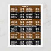 Ontwerp van airy Koe, Cheesemonger Adverteren Flyer (Achterkant)