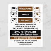 Ontwerp van airy Koe, Cheesemonger Adverteren Flyer (Voorkant)