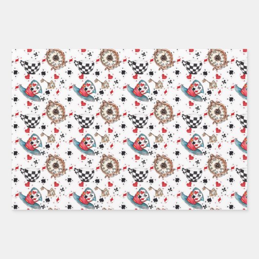 Ontwerp van Alice Tea Party Inpakpapier Vel (Voorkant 3)