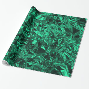 Ontwerp van aluminiumfolie in Blauwgroen Cadeaupapier