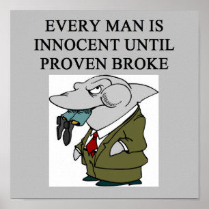 ontwerp van amusante advocaten / advocaten poster