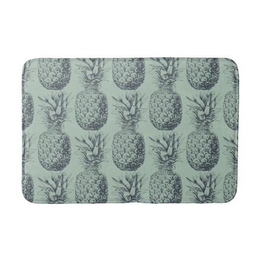 Ontwerp van ananas, tropisch fruitpatroon badmat (Voorkant)
