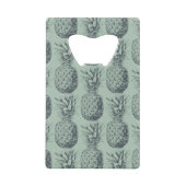 Ontwerp van ananas, tropisch fruitpatroon creditkaart flessenopener (Voorkant)