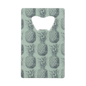 Ontwerp van ananas, tropisch fruitpatroon creditkaart flessenopener (Achterkant)