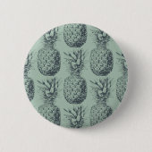Ontwerp van ananas, tropisch fruitpatroon ronde button 5,7 cm (Voorkant)