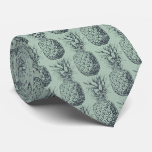 Ontwerp van ananas, tropisch fruitpatroon stropdas