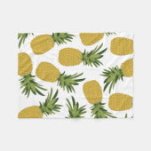 Ontwerp van ananas tropische vruchten fleece deken (Voorkant (Horizontaal))