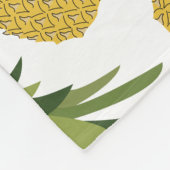 Ontwerp van ananas tropische vruchten fleece deken (Hoek)
